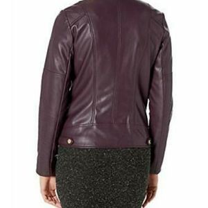 Calvin Klein Faux-Leather Motorcycle Jacket